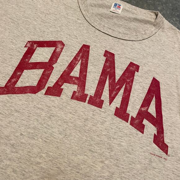 Vintage University of Alabama BAMA Russell Athletic 90s Tee Shirt Mens XXL USA - Picture 3 of 14